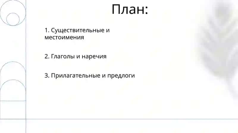 Типы слов в языке 2