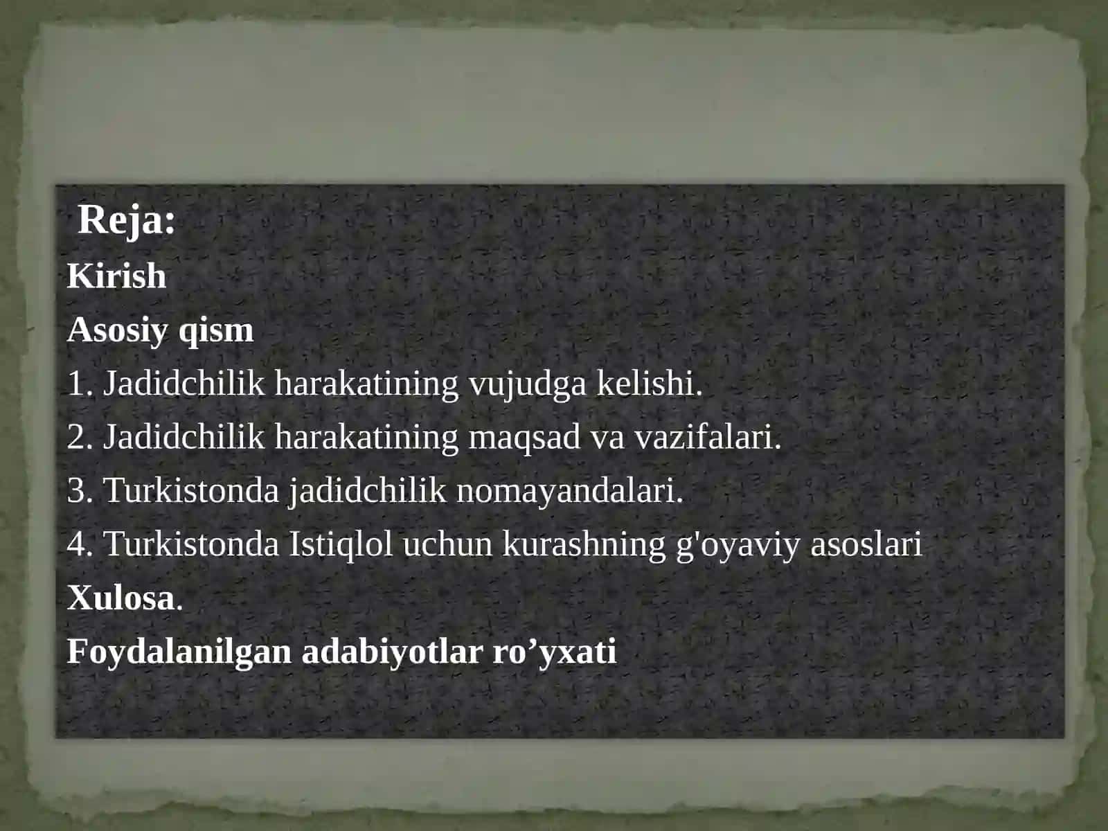 Jadidchilik harakatining vujudga kelishi 2