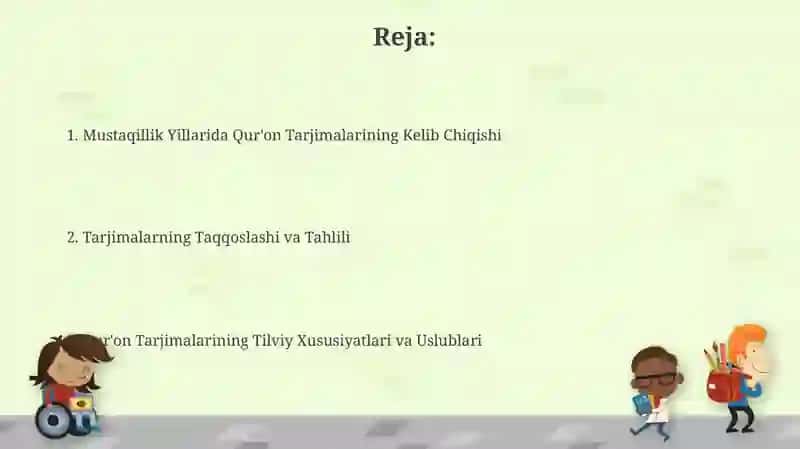 Mustaqillik Yillarida Qur'on Tarjimalari 2