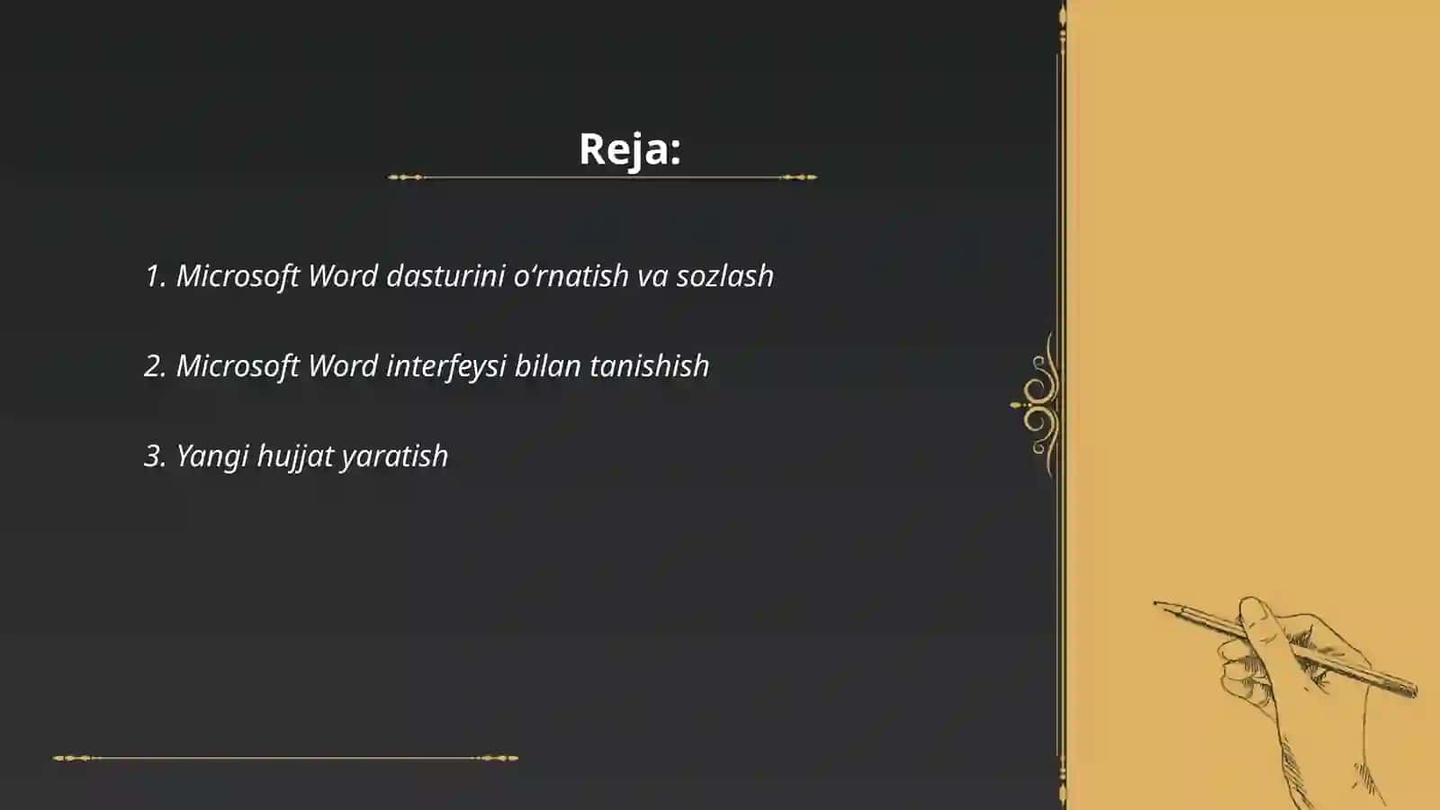 Microsoft Word dasturini oʻrnatish va sozlash 2