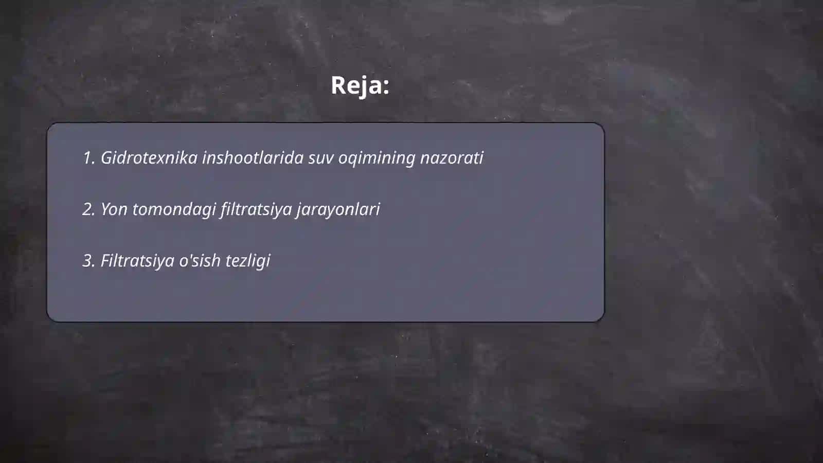 Gidrotexnika inshootlari yon tomondagi filtratsiya 2