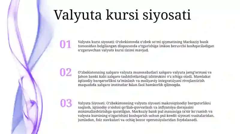 Oʻzbekistonning Xalqaro Valyuta Munosabatlari 2