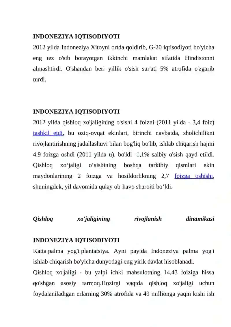 Indoneziyada Iqtisodiy O'Sish 2