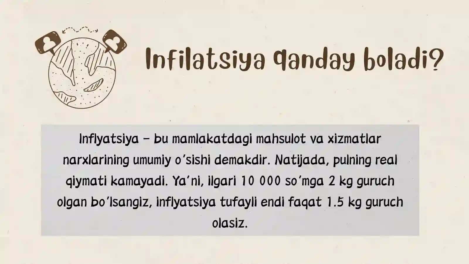 Infilatsiya nima va u qanday paydo bo`ladi? 2