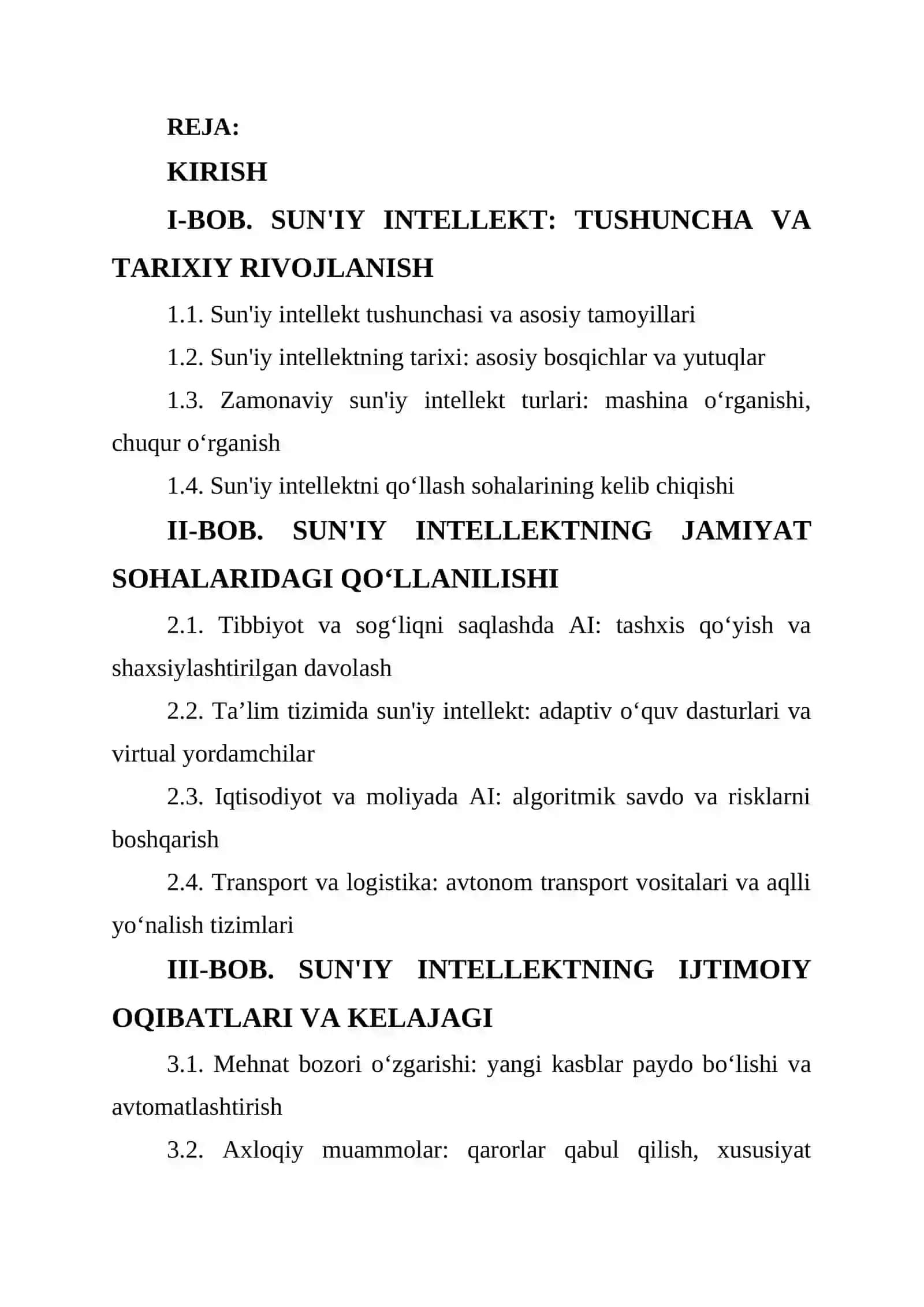 SUN'IY INTELLEKTNING JAMIYATDAGI O'RNI 2