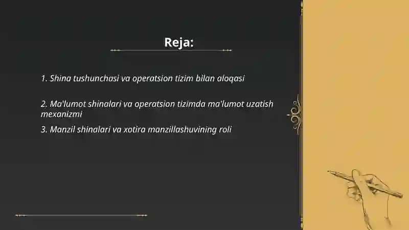 Shina va uning operatsion tizimlaridagi roli 2
