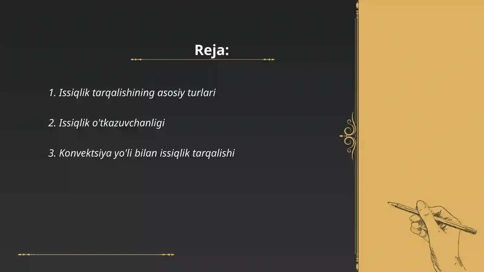 Issiglik tarqalish turlari 2