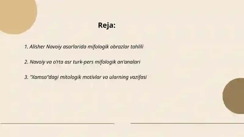 Alisher Navoiy va mifologiya 2