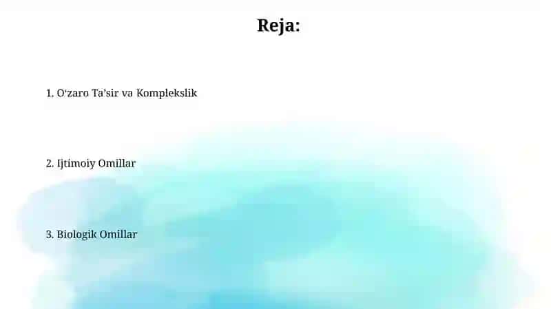 Shaxsning biologik va ijtimoiy determinatsiyasi 2