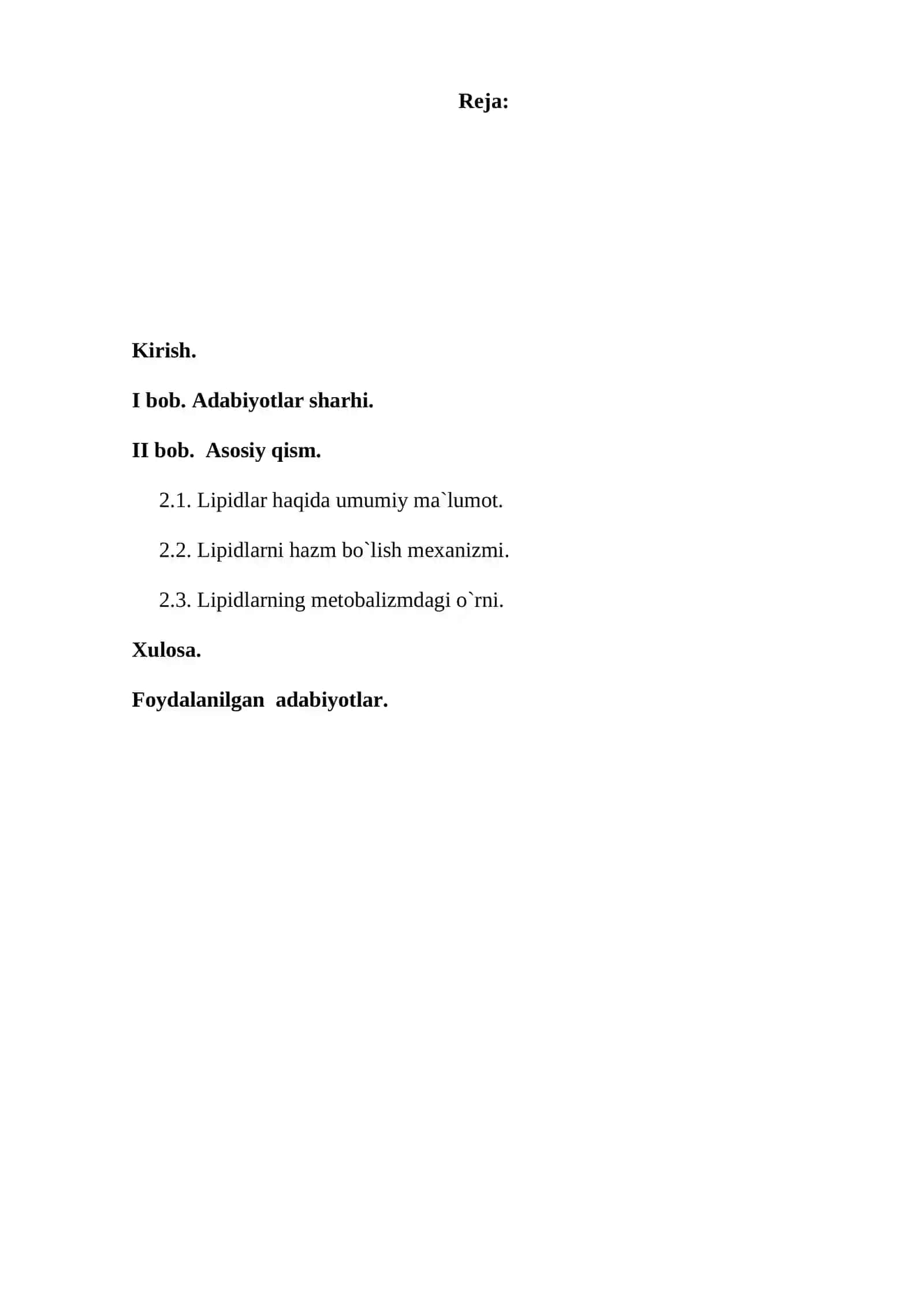 Lipidlarning hazm bo`lishi 2
