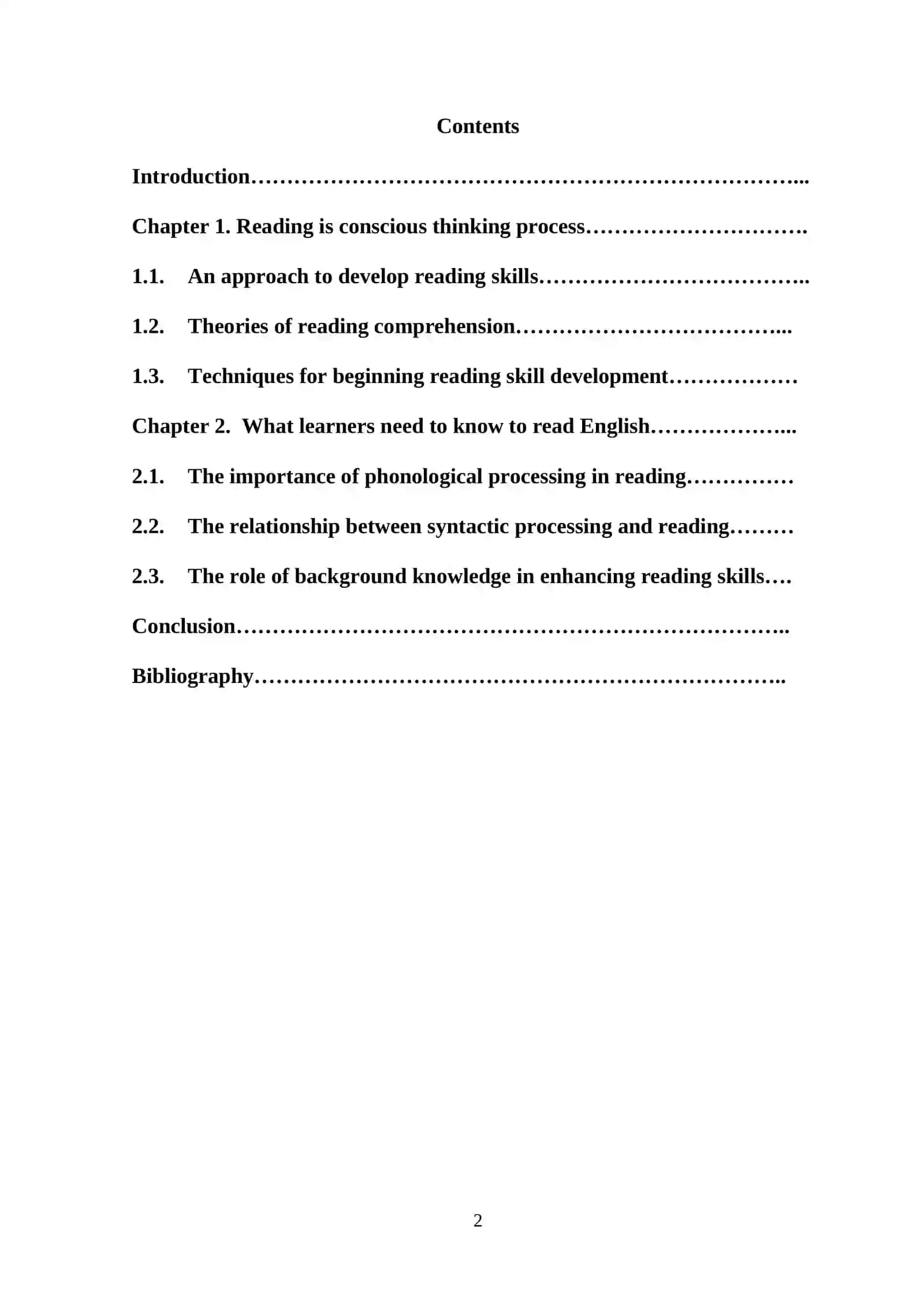 Approaches to developing reading skills of learners of English 2