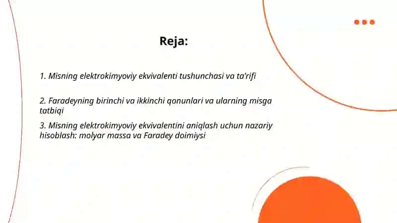 Misning elektrokimyoviy ekvivalentini aniqlash 2