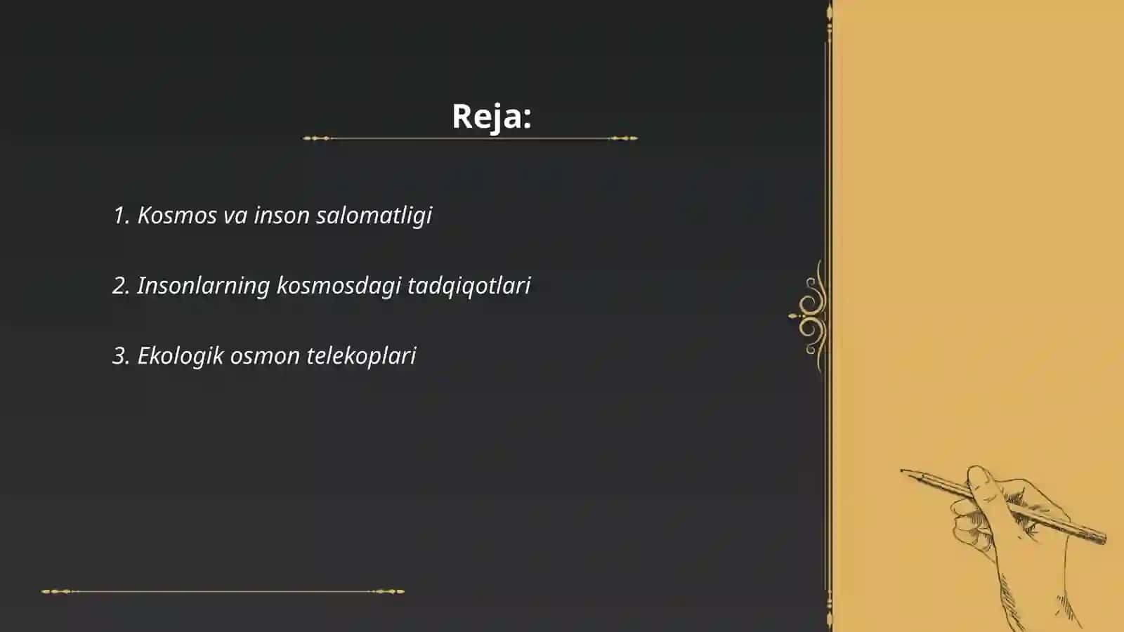 Kosmos va inson salomatligi 2