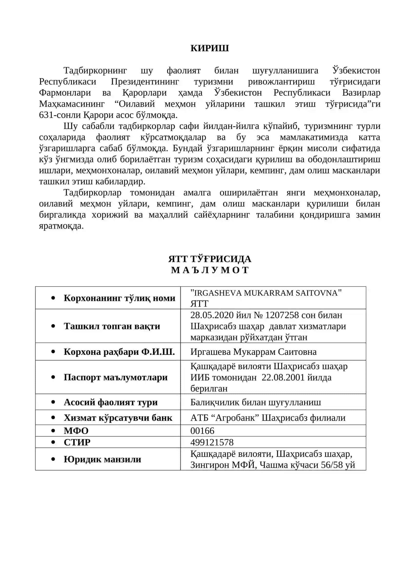 Oilaviy mehmon uyi 2