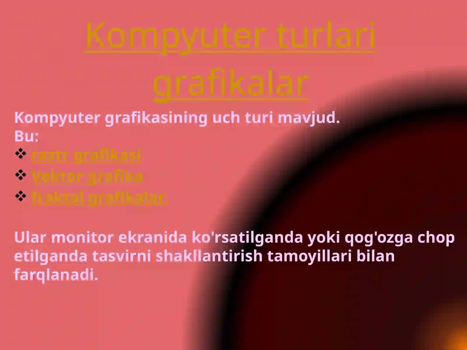 Kompyuter grafikasi 2