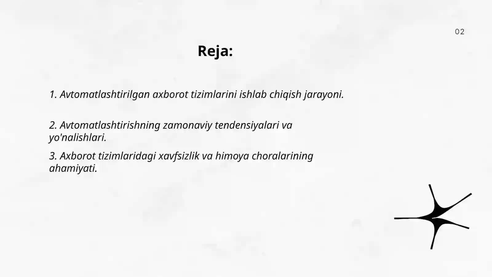 Avtomatlashtirilgan axborot tizimi 2