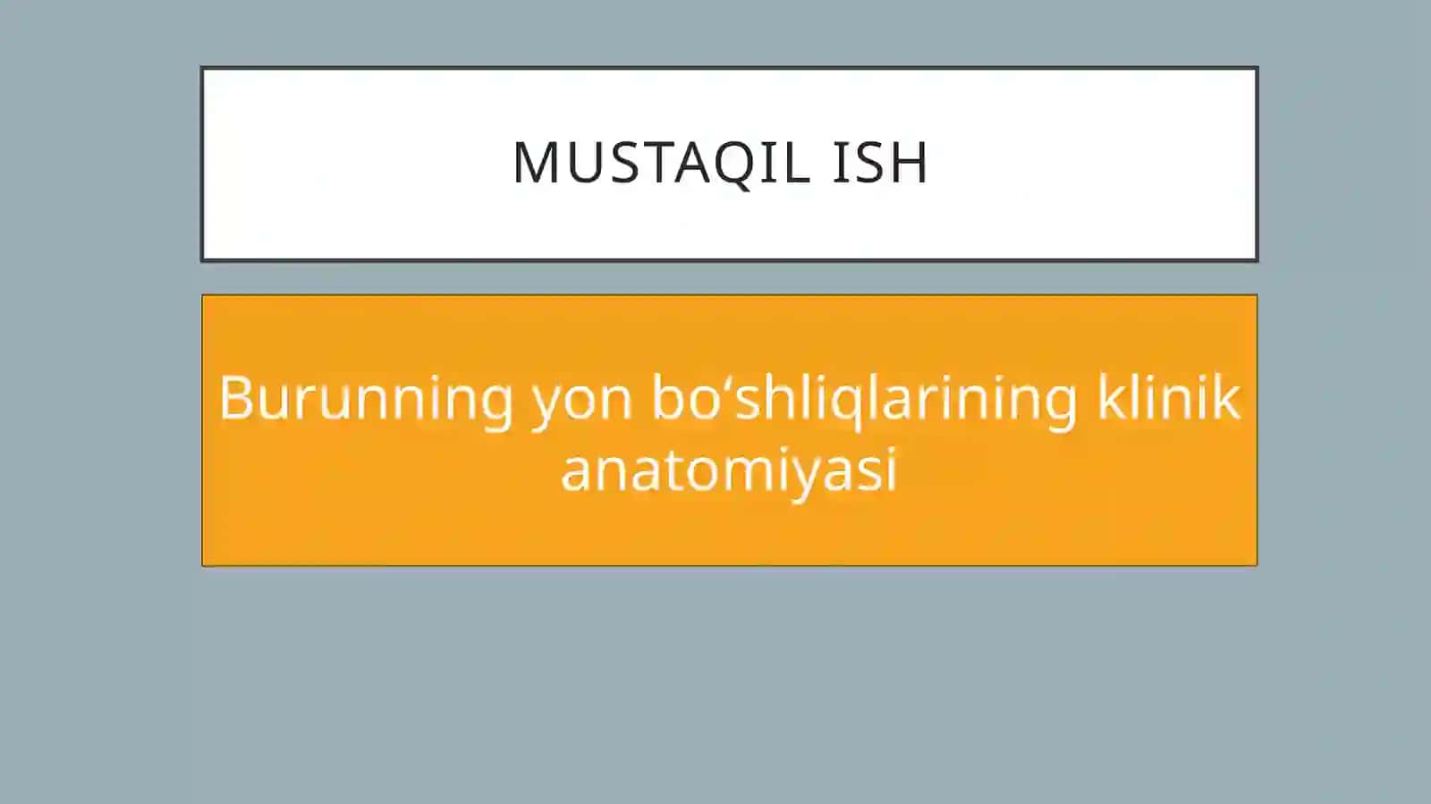 Burunning yon boʻshliqlarining klinik anatomiyasi 2