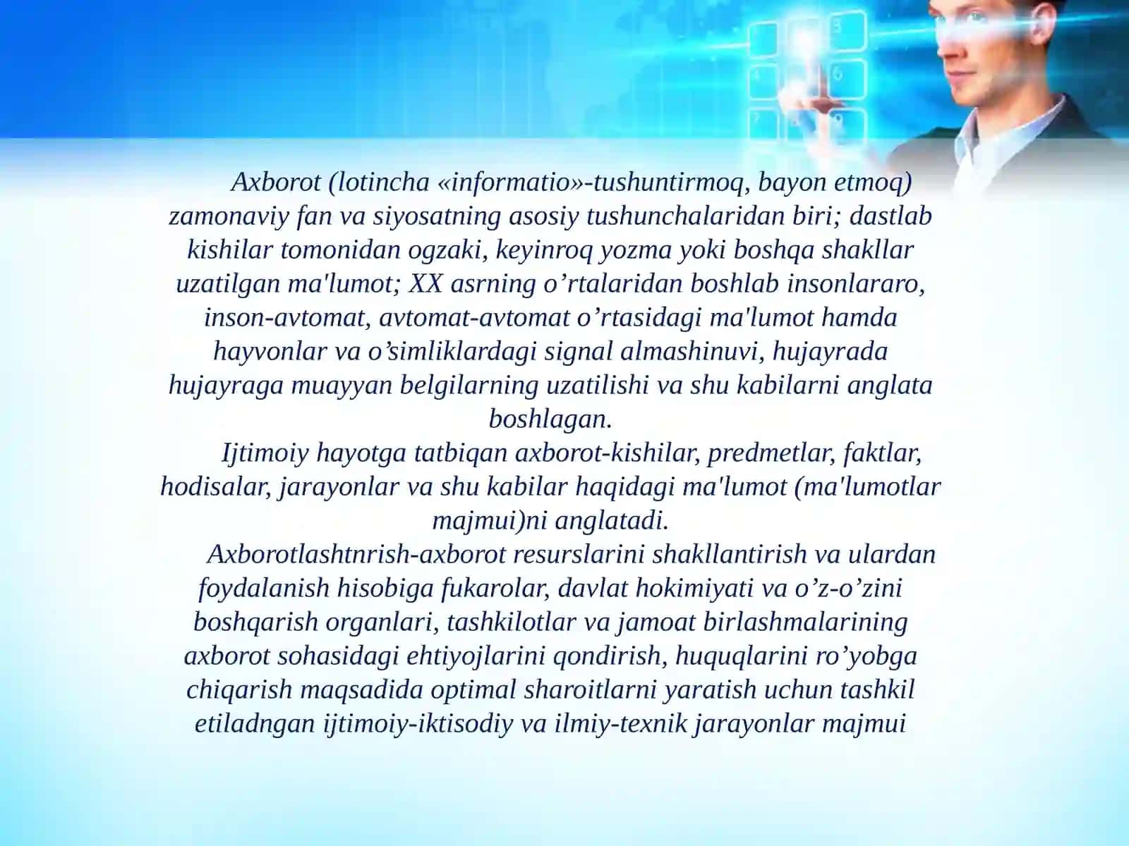 Axborot va jamiyat taraqqiyoti 2