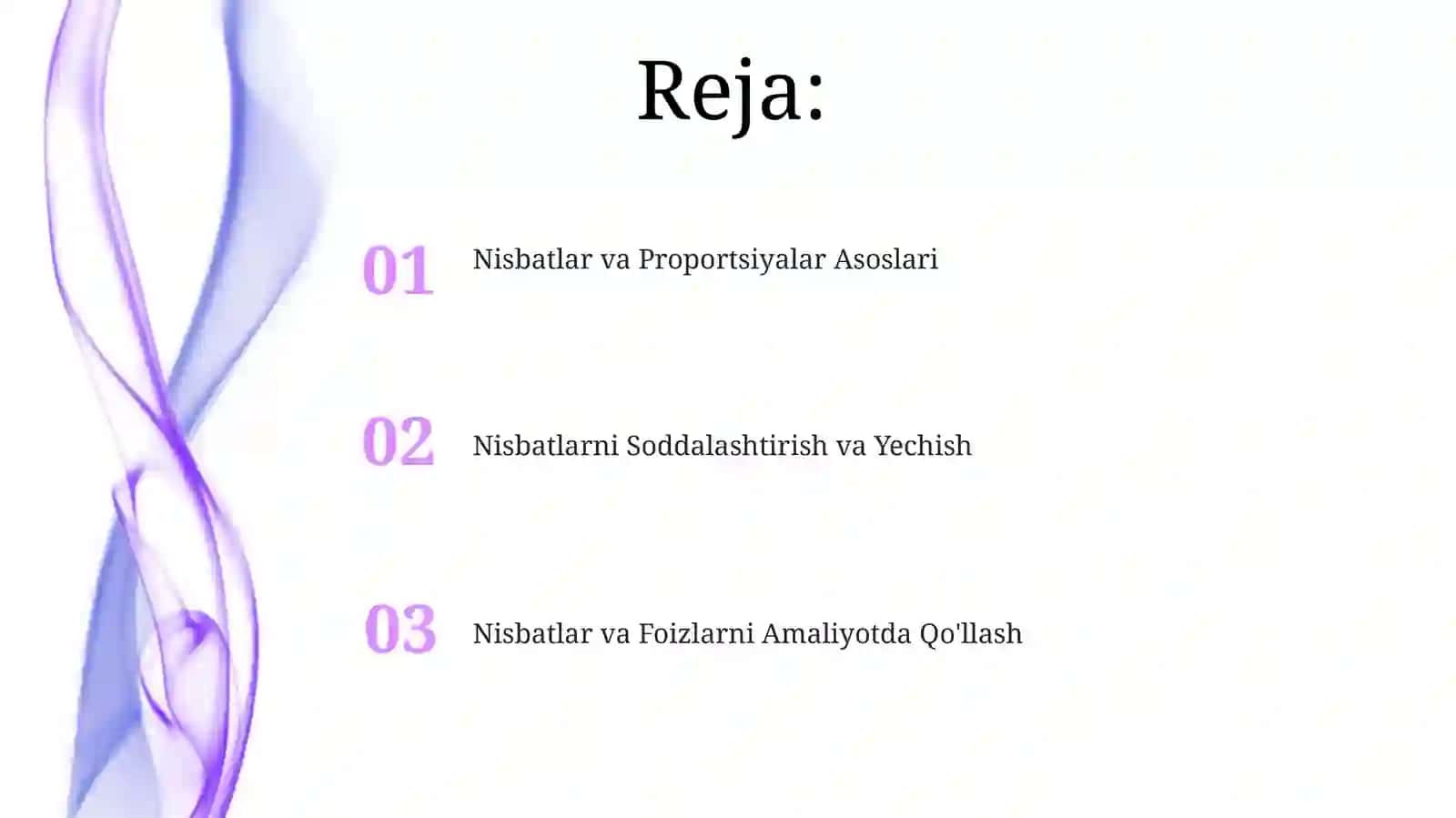 Nisbatlar va Proportsiyalar Asoslari 2
