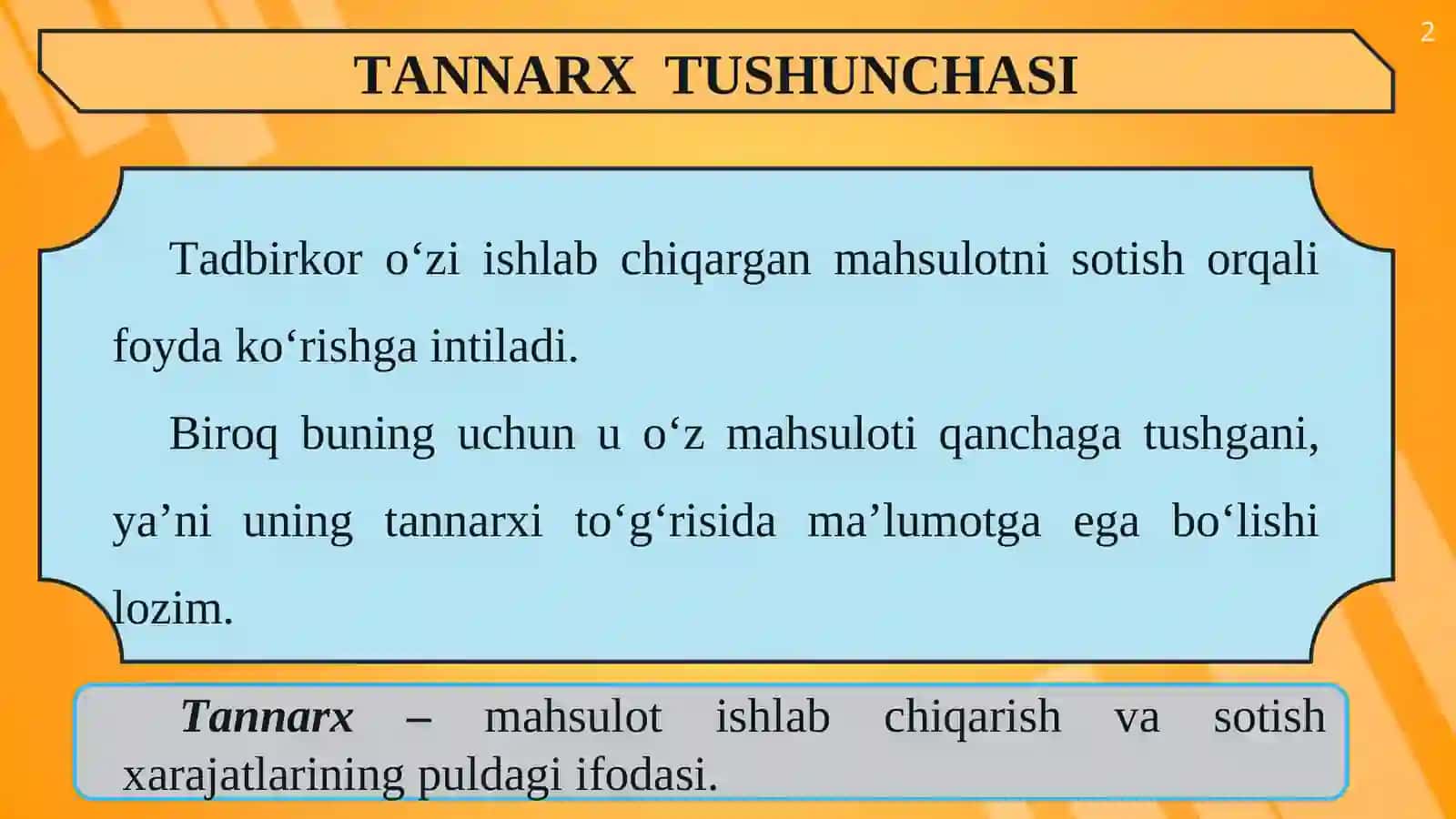 TANNARX TUSHUNCHASI 2