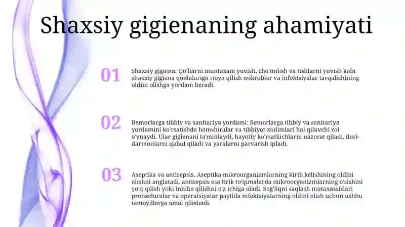 Shaxsiy Gigiena Qoidalari 2