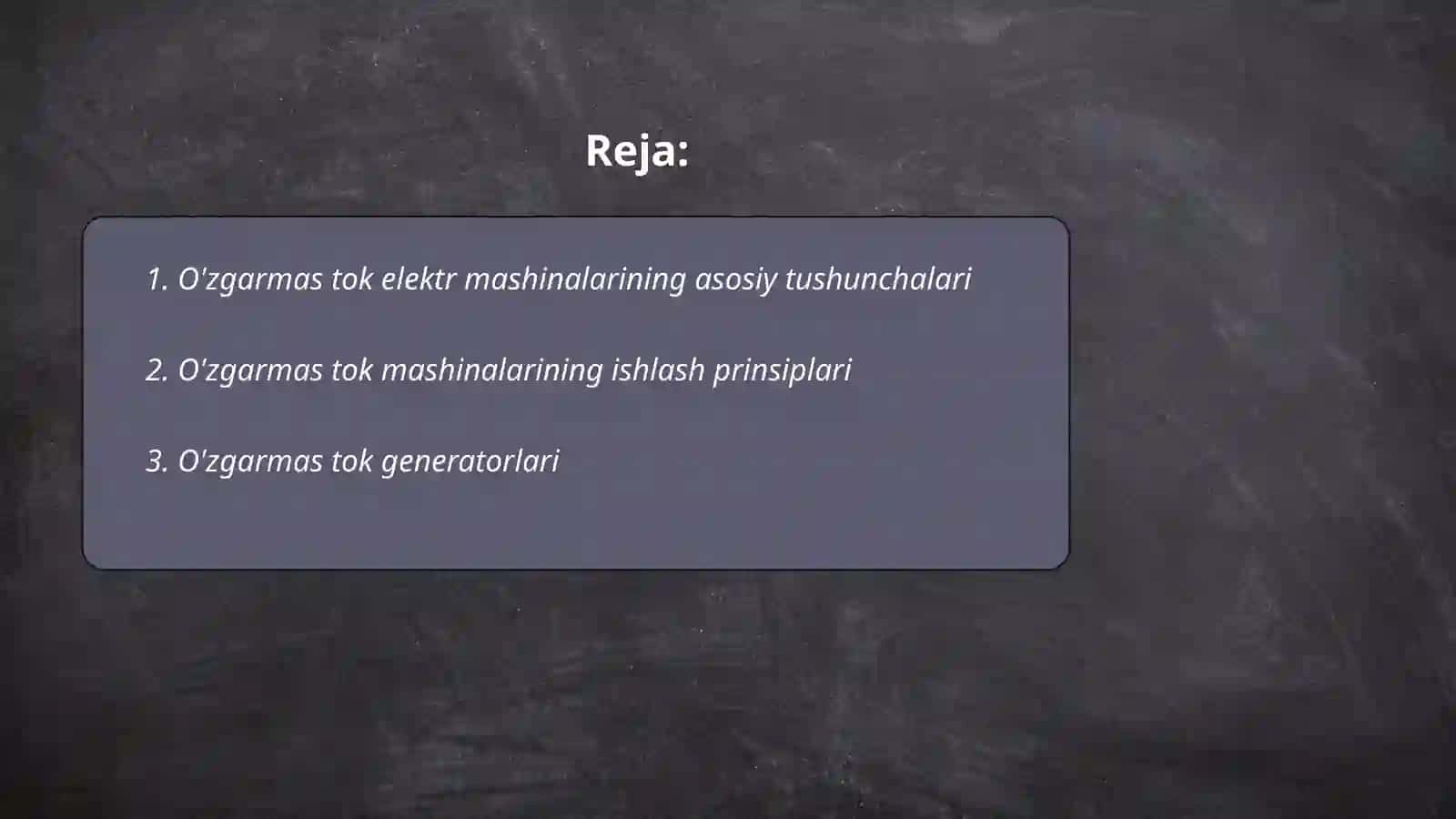 O'zgarmas tok elektr mashinalari 2