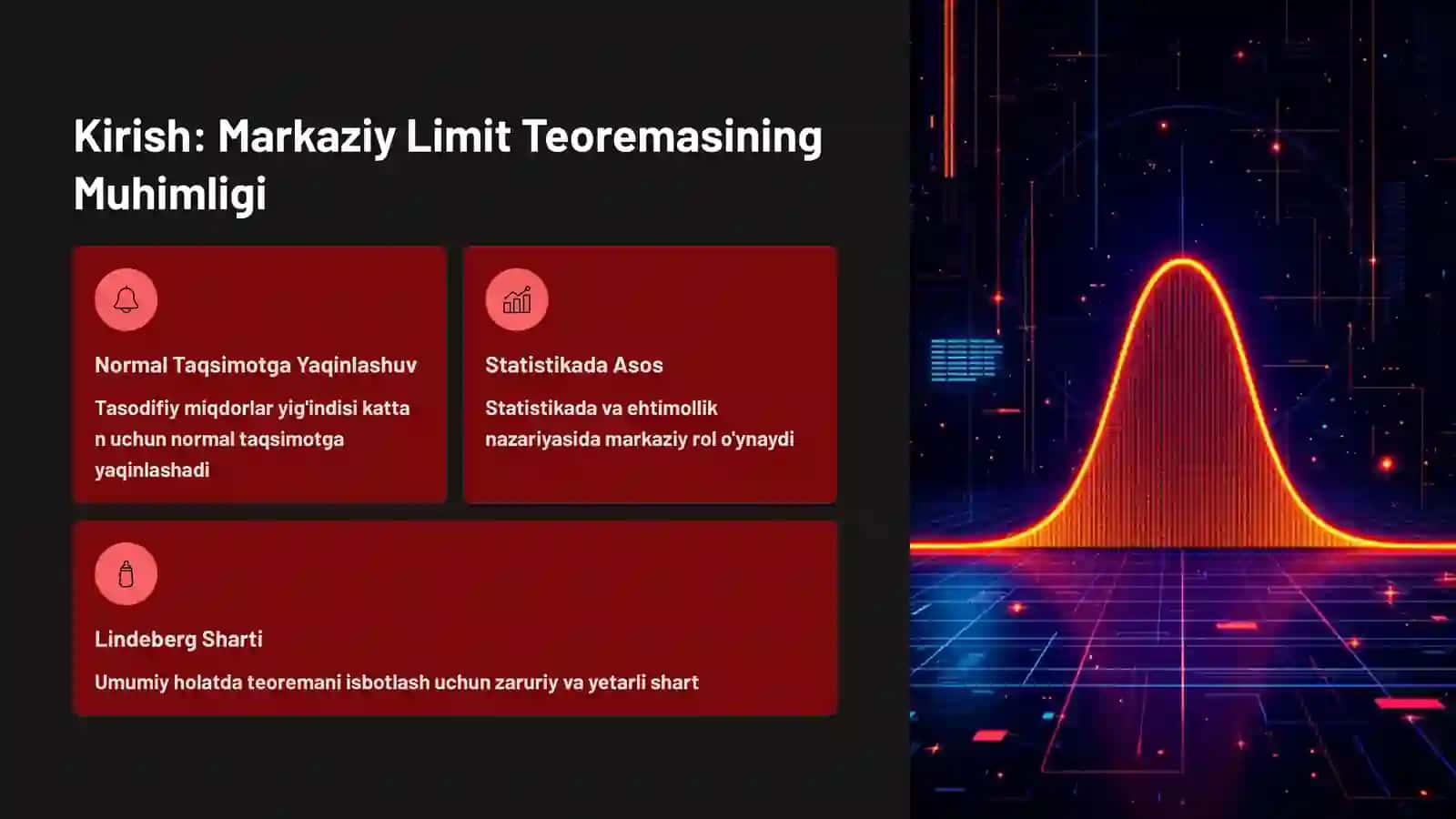 Lindeberg Sharti Ostida Markaziy Limit Teoremasi 2