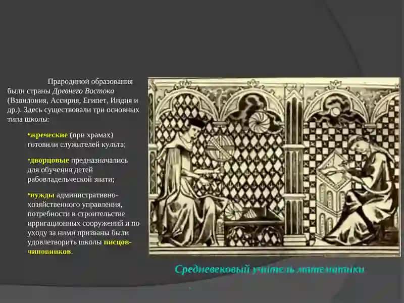 Развитие школы и педагогики в период средневековья в странах древнего Востока 2