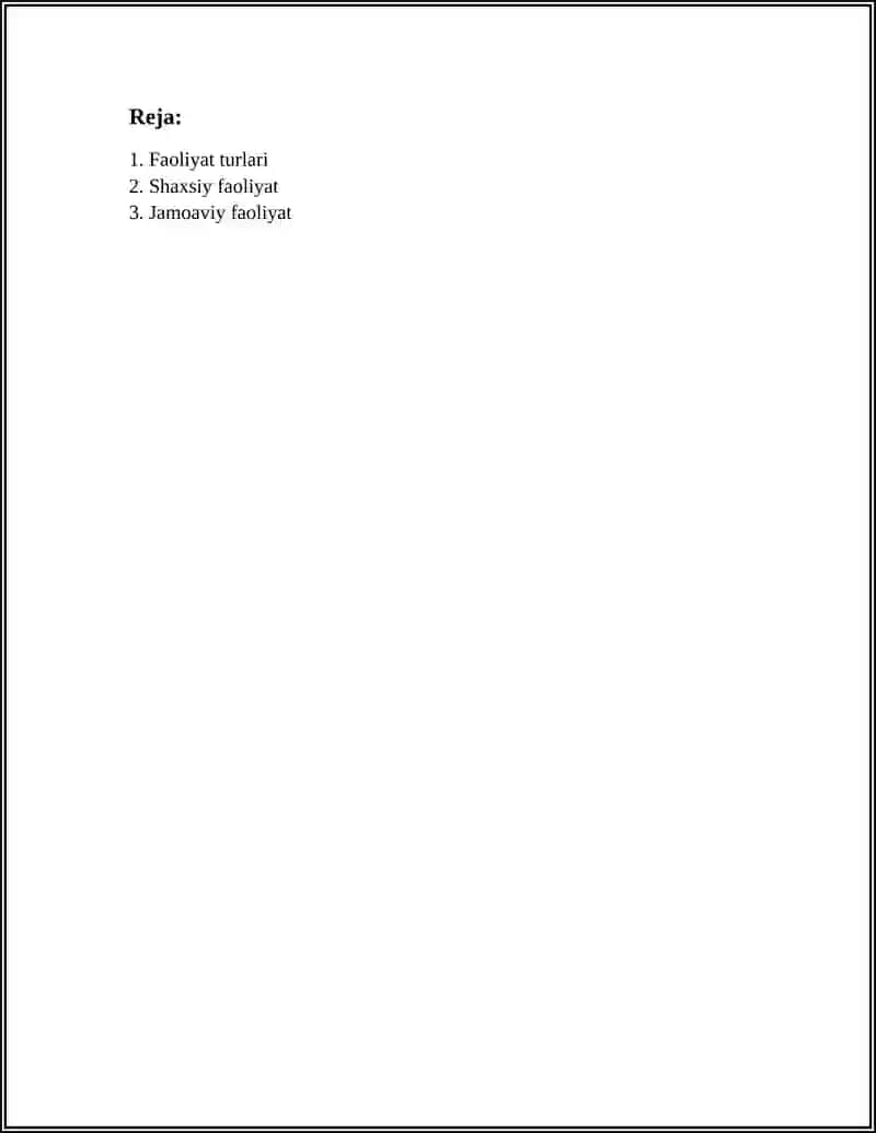 FAOLIYAT 2