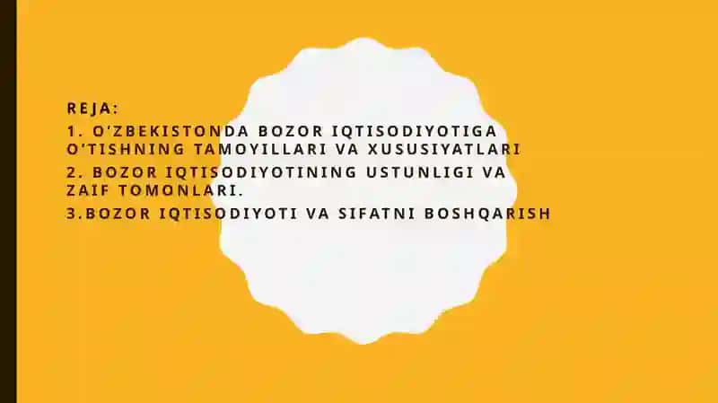 O’zbekistonning yangi tarixi fanidagi taqdimoti 2