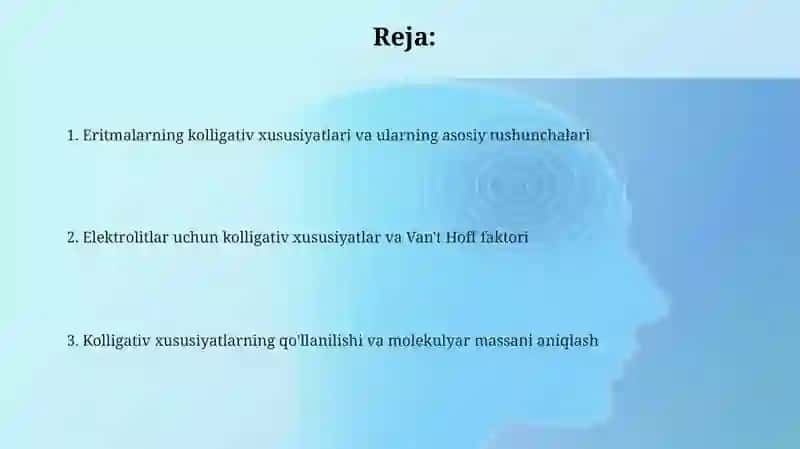 Eritmalarning kollegativ xossalari 2