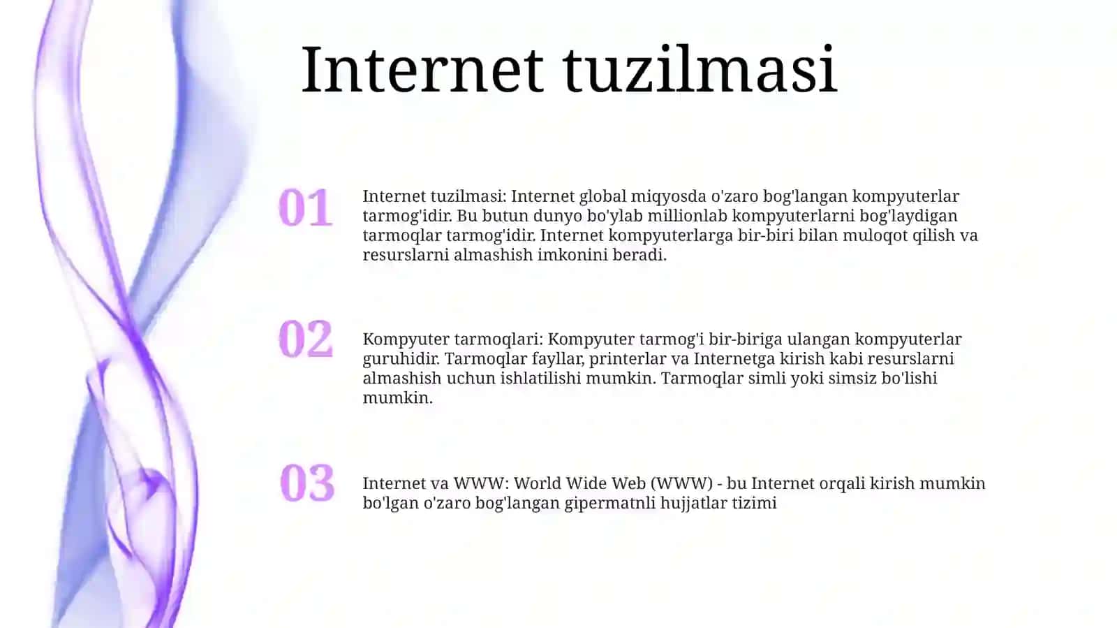 Kompyuter Tarmoqlari: Internet Va Www 2