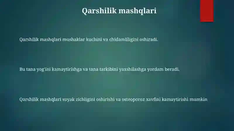 Organizmni Chiniqtirish Usullari 2