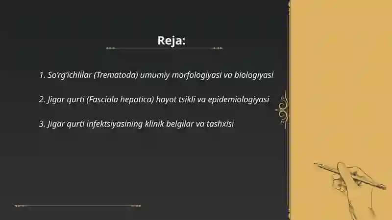 So‘rg‘ichlilar – odam parazitlari 2