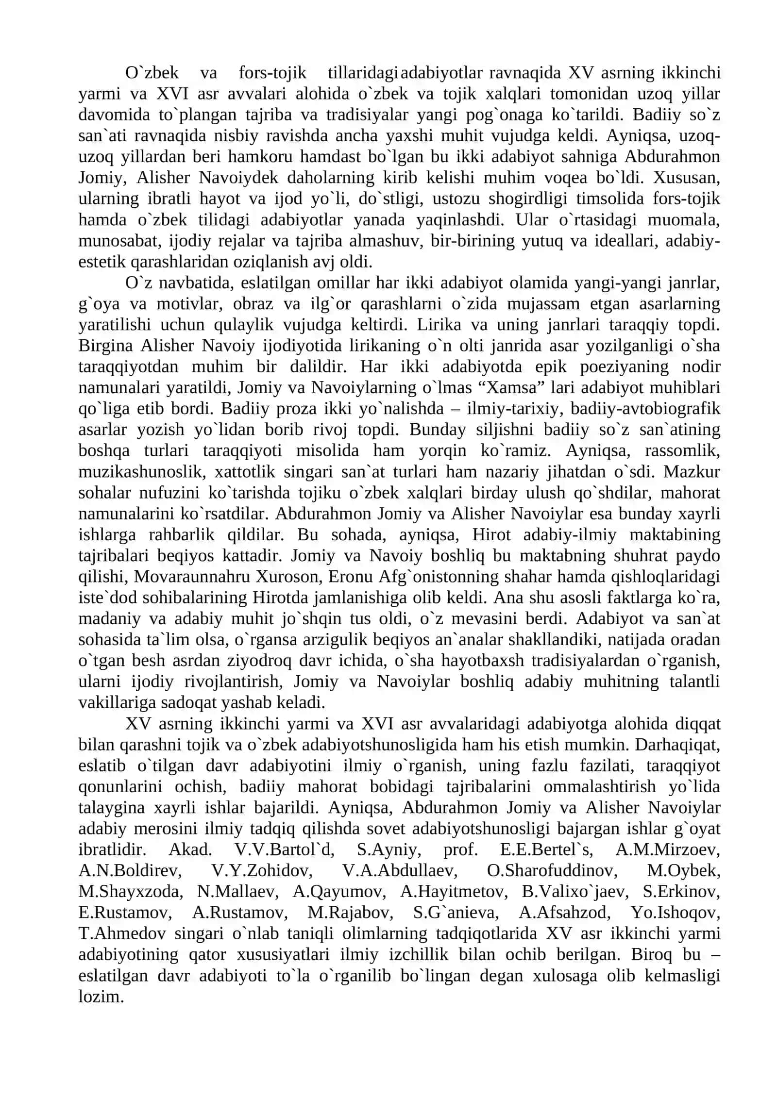 O`zbek va fors -tojik adabiy aloqalari 2