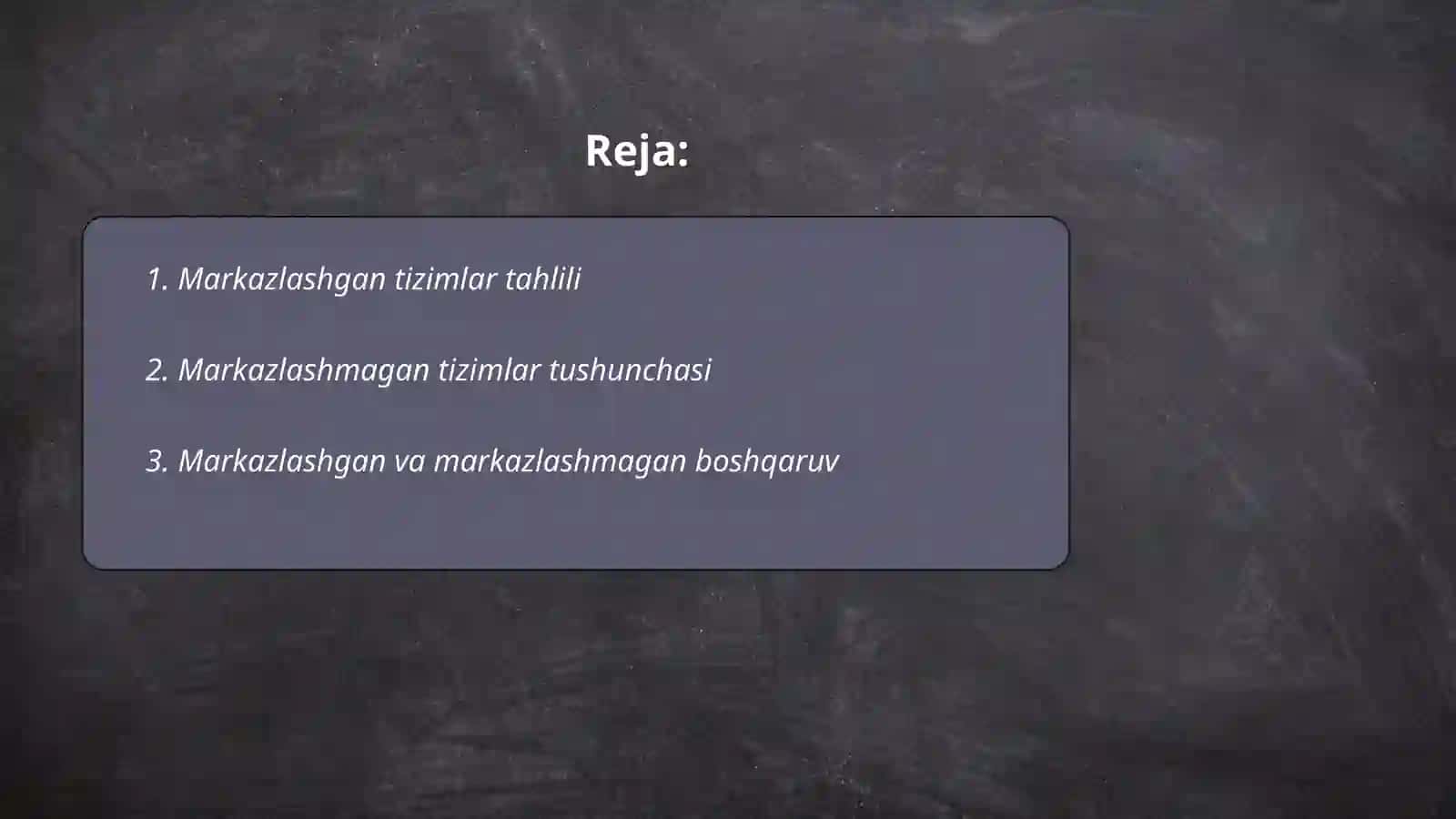 Markazlashgan va markazlashmagan (Blockchain)texnologiyalar 2