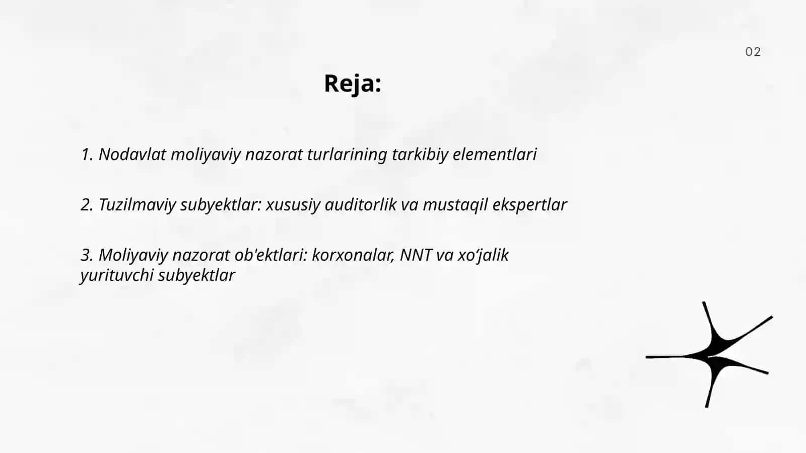Nodavlat Moliyaviy Nazorat Turlarining Tarkibi 2