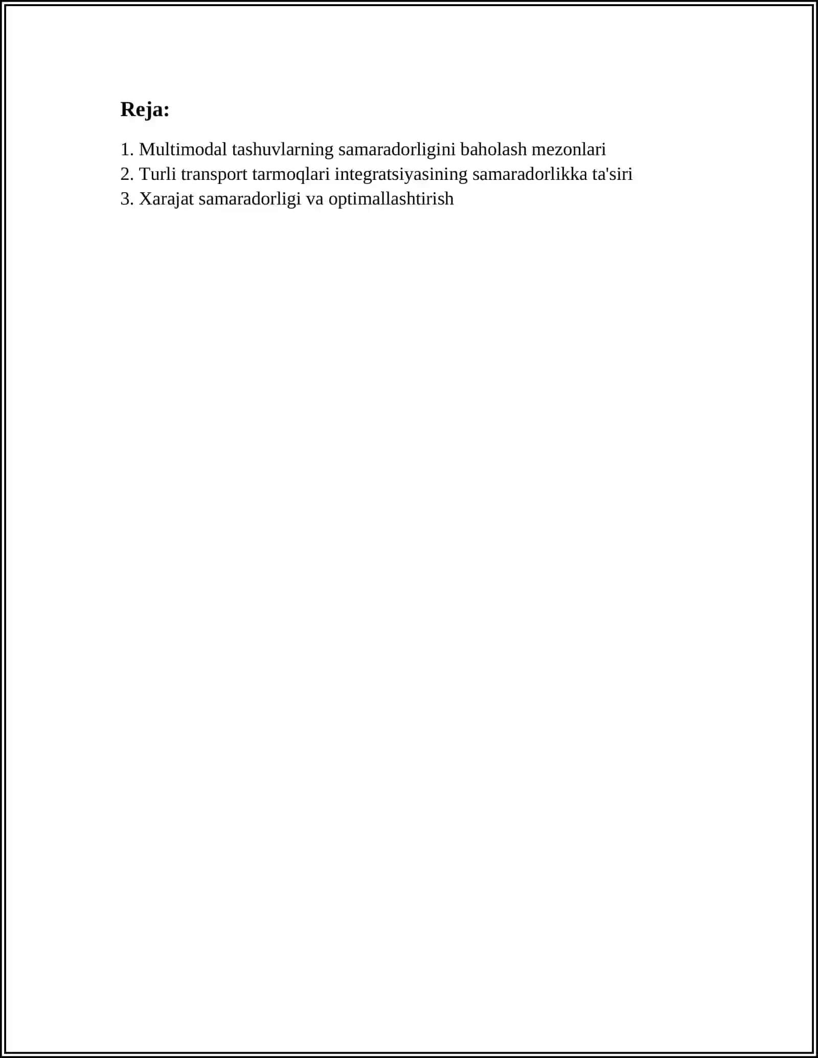 MULTIMODAL TASHUVLARNING SAMARADORLIGI 2