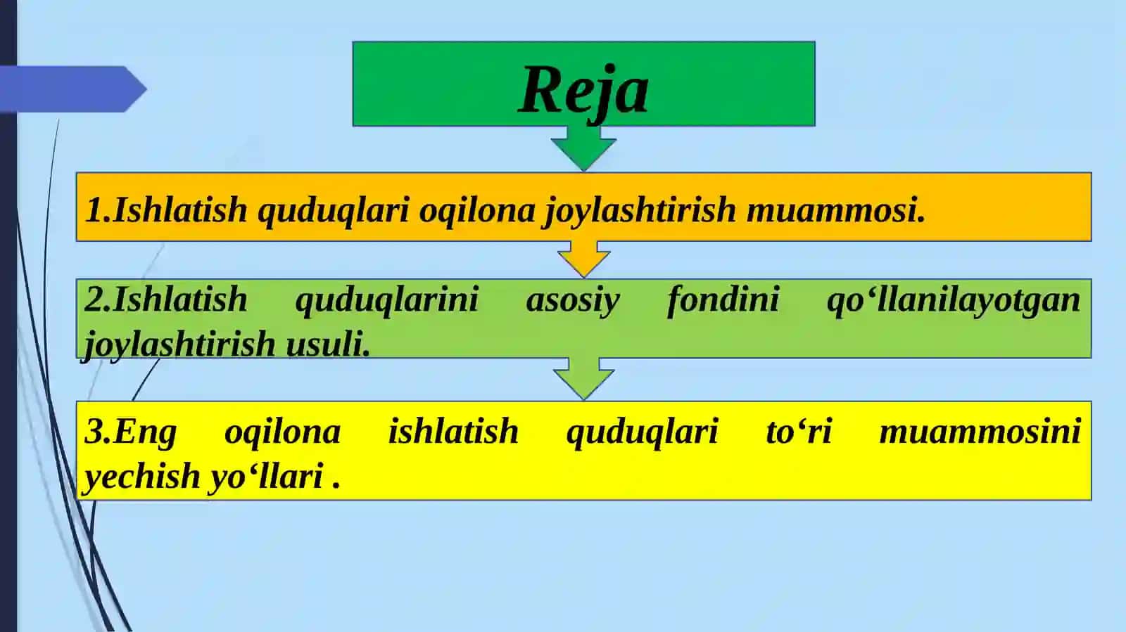 Ishlatish quduqlari zichligini aniqlash va joylashtirish usuli 2
