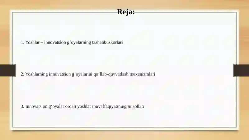 Yoshlar – innovatsion g‘oyalarning tashabbuskorlari 2