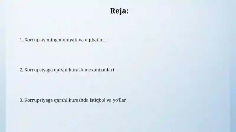 Korrupsiyaning mohiyati, oqibatlari va unga qarshi kurash mexanizmlari 2