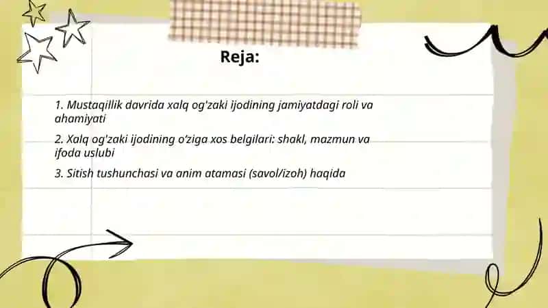 Xalq og'zaki ijodi 2
