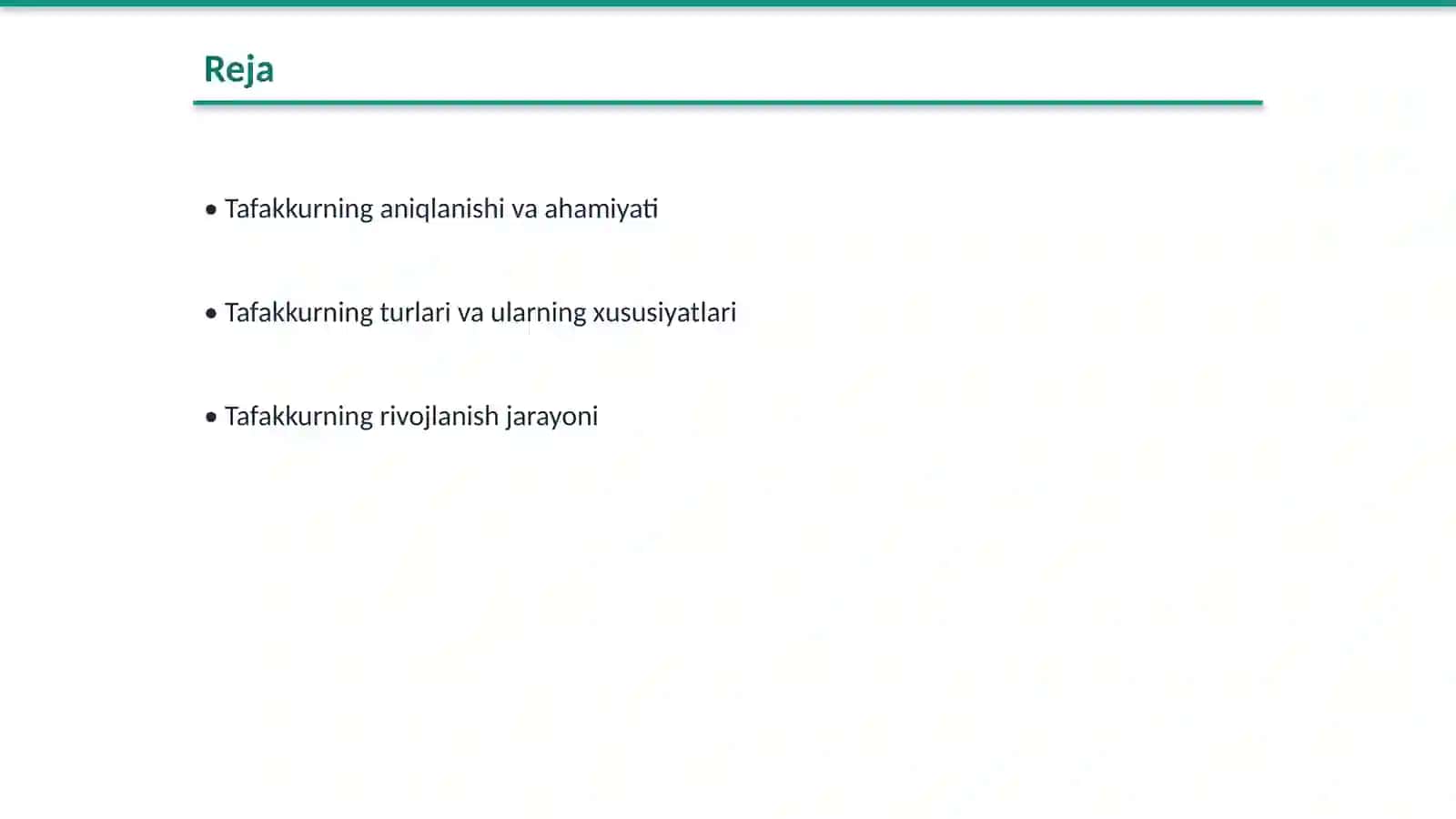 Tafakkurning asosiy xususiyatlari 2