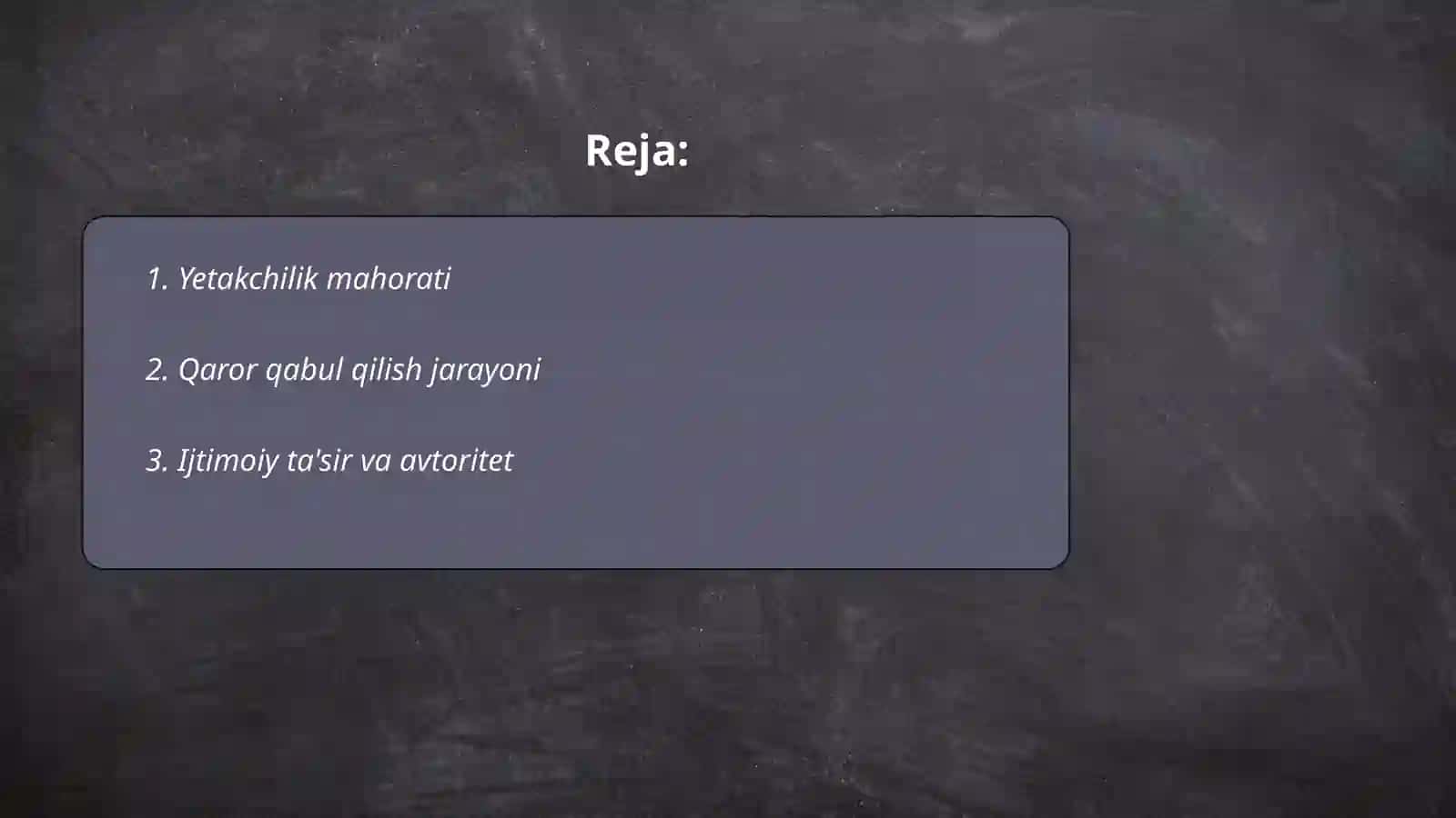 Yetakchilik mahorati 2