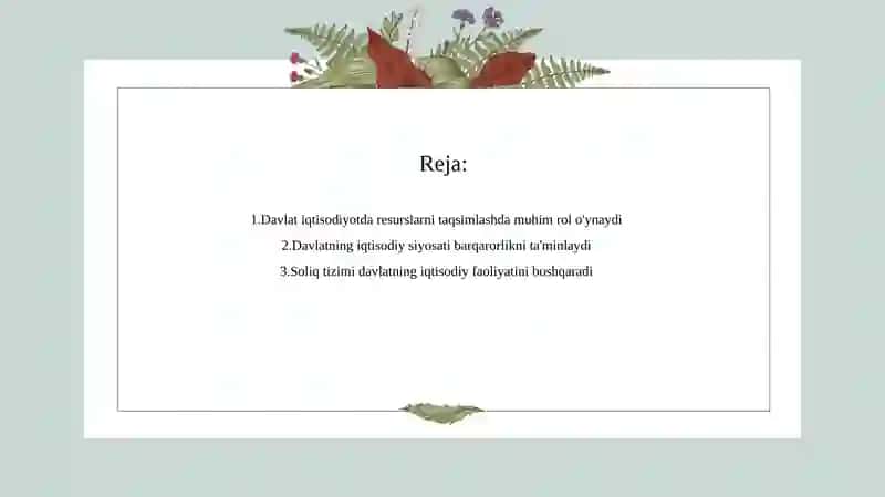 Davlatning iqtisodiyotdagi rolini miqdoriy baholash 2