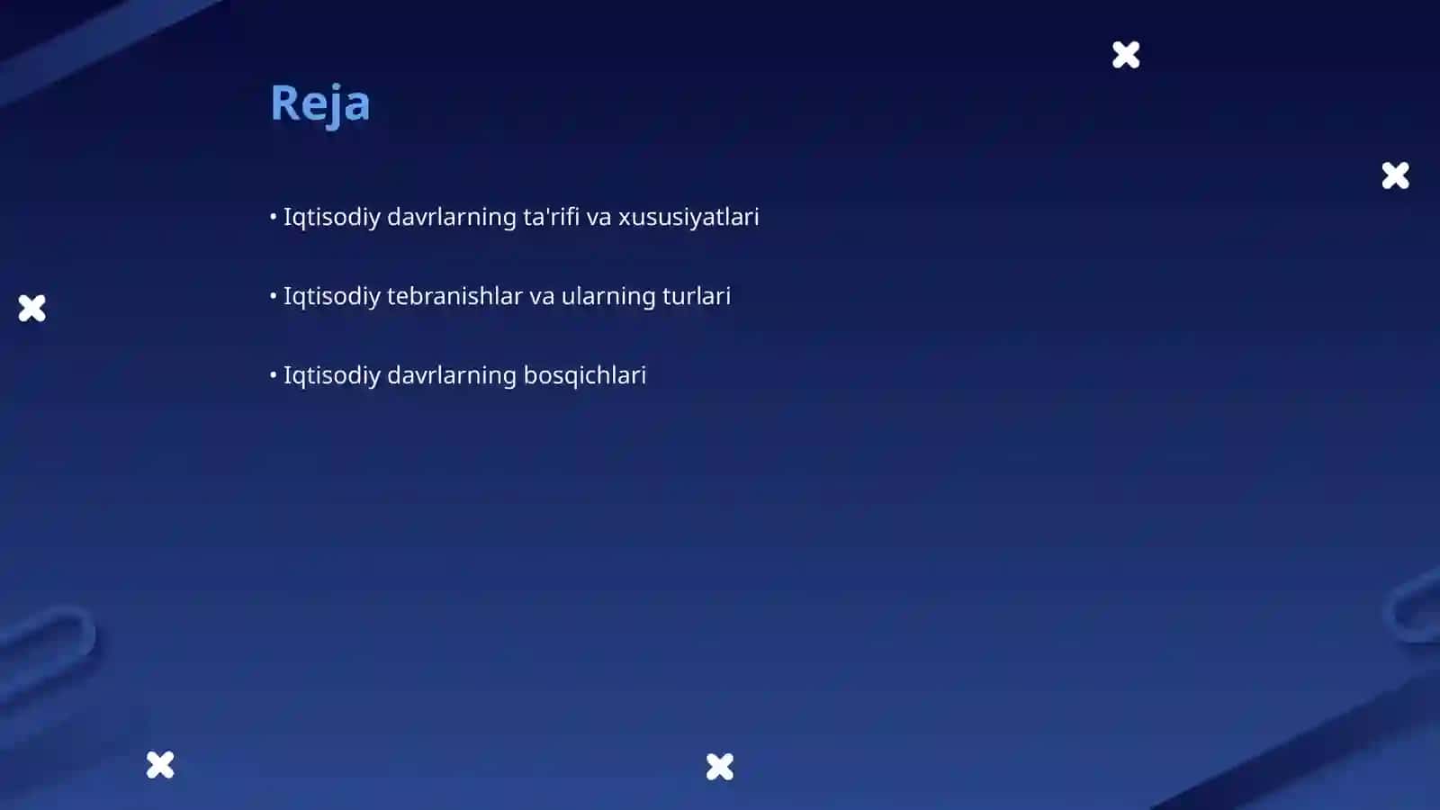 Iqtisodiy davr va tebranishlar 2