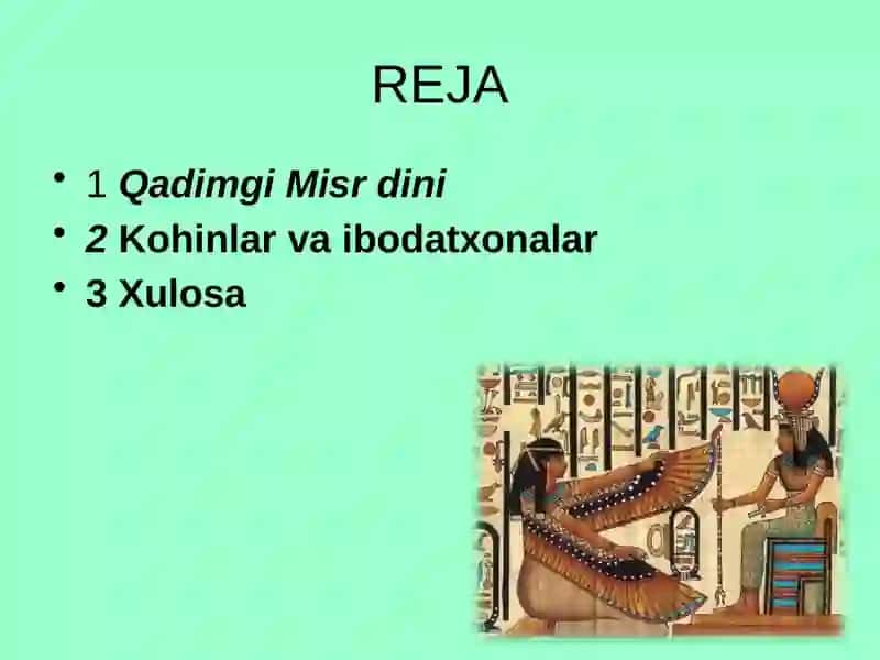 « Qadimgi Misrda din » 2