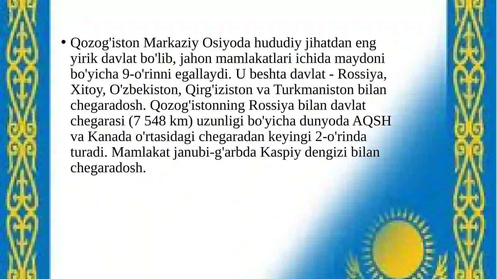 Qozog'iston Respublikasi 2