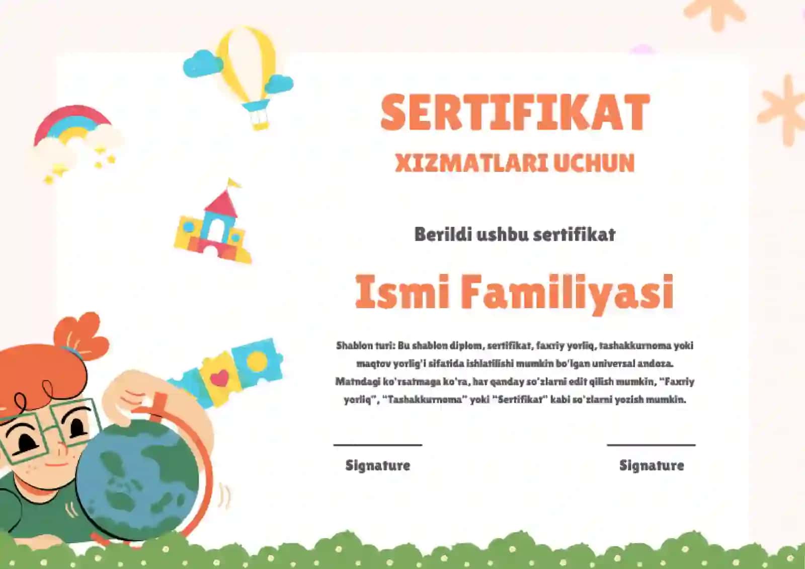 SERTIFIKAT XIZMATLARI UCHUN 2