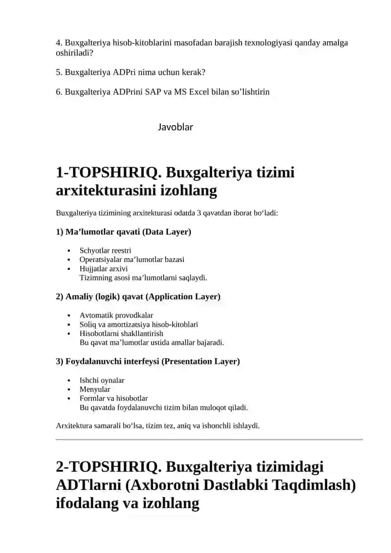 Buxgalteriya hisobida axborot kompleksi va texnologiyalari 2